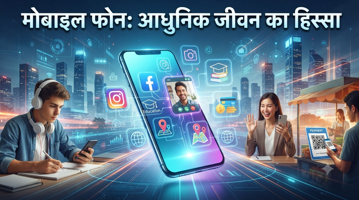 मोबाइल फोन: आधुनिक जीवन का महत्वपूर्ण हिस्सा
